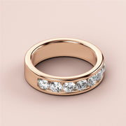 1.00 TCW Round Cut Lab Grown Diamond Wedding Band Gift For Her Mapple Gems